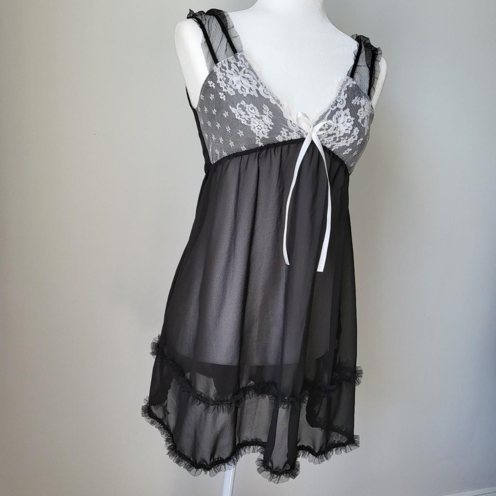 Black and White Lingerie Dress